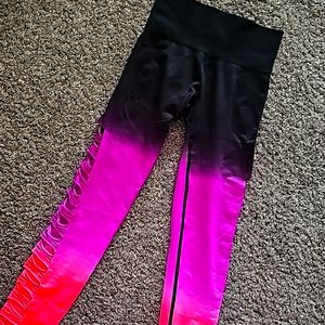 Womans xsmall pink Victoria Secret leggings